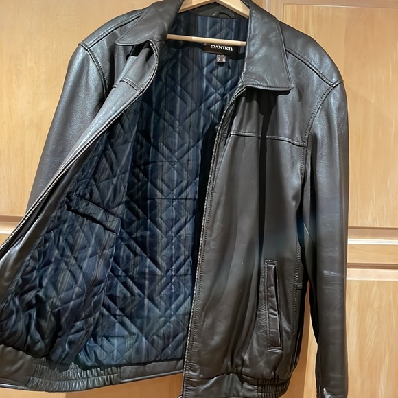 Leather bomber/varsity jacket - Picture 3 of 9